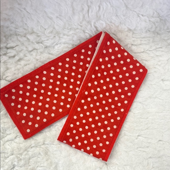 Coach Red and Cream Signature Scarf - Picture 5 of 9